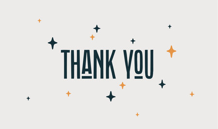 Thank You. Poster with hand drawn lettering Thank You for Thanksgiving Day. Hand drawn vintage drawing for poster, banner, motivation phrase on dark background. Vector Illustrationのイラスト素材