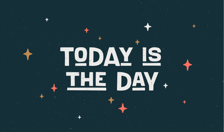 Hello. Poster with hand drawn lettering Hello. Hand drawn vintage drawing for poster, banner, motivation phrase on dark background. Vector Illustrationのイラスト素材