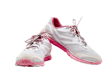 Pair of shoes isolates on white background.の写真素材