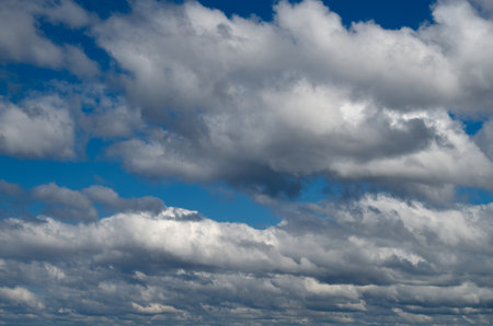 Beautiful clouds against the blue daytime sky