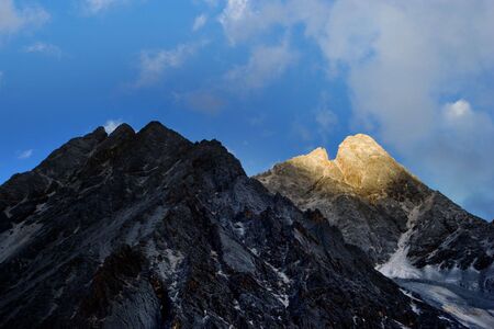 Day view of mountain peak at Sichuan Province China