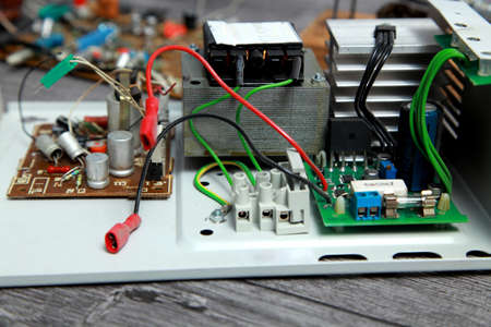 The power supply in disassembled form