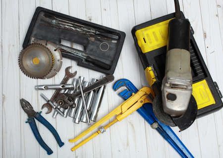 Lots of different home repair tools.