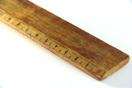 Wooden ruler 30 centimeterの写真素材