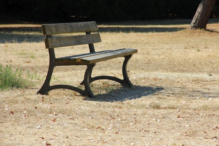 Outdoor benchの写真素材