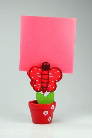 Memo notes with smart homemade colored clipsの写真素材