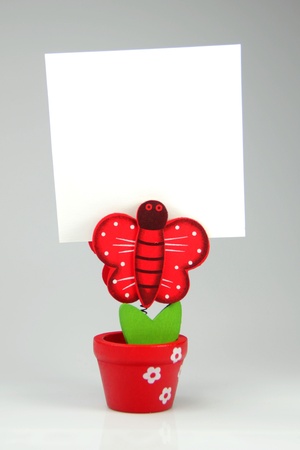 Memo notes with smart homemade colored clipsの写真素材
