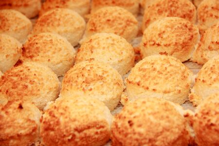 Sweet coccoretti with coconuts from Belgiumの写真素材