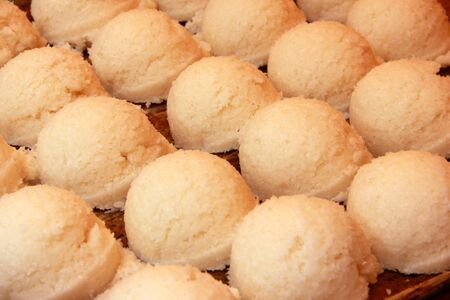 Sweet coccoretti with coconuts from Belgiumの写真素材