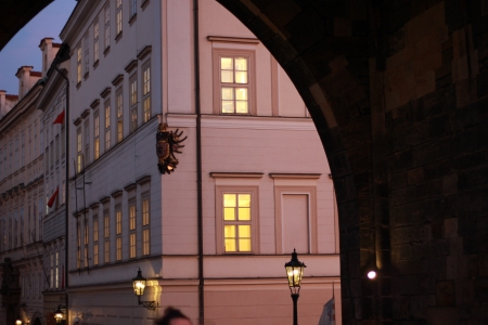 Beautiful and picturesque spot of the city of Pragueの写真素材