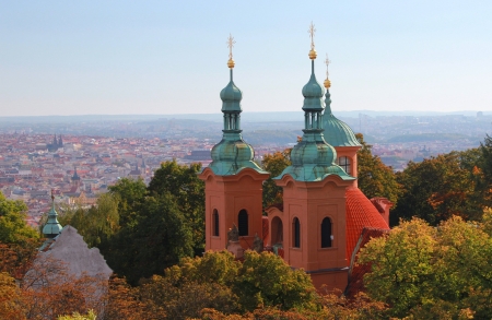 Beautiful and picturesque spot of the city of Pragueの写真素材