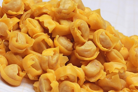 A bounch of Tortellini bolognesi from Italyの写真素材