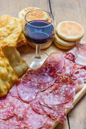 Tigelle e Crescentine from Bologna Italyの写真素材