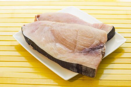 Slice of swordfishの写真素材