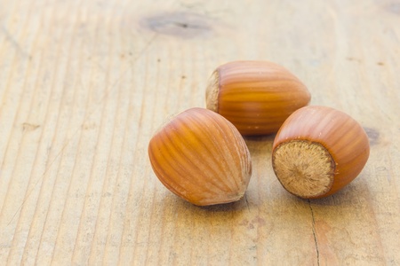 Three nutsの写真素材
