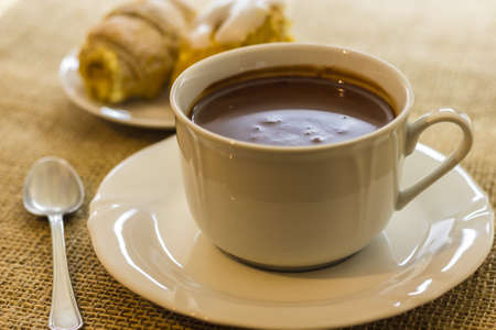 Hot chocolate cupの写真素材