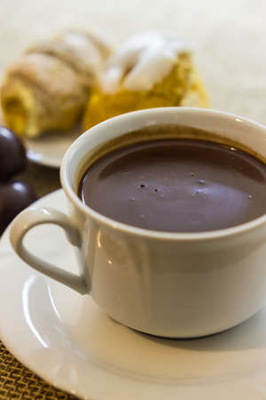 Hot chocolate cupの写真素材