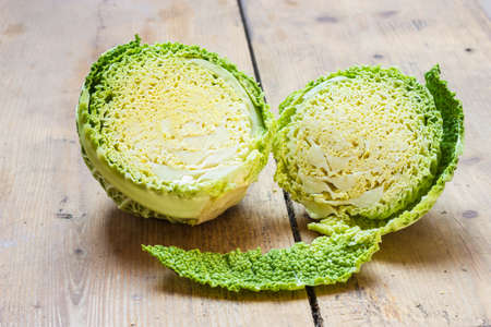 Savoy cabbageの写真素材