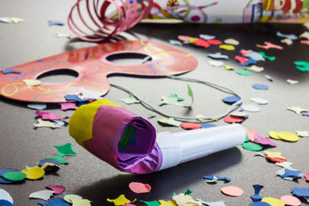 On the floor after the carnival partyの写真素材