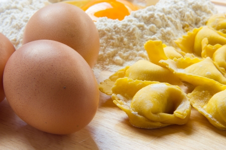 Tortellini Bolognesi from emilia Romagna Italyの写真素材