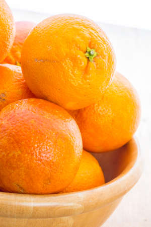 A close up view of same orangesの写真素材