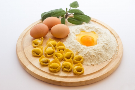 Tortellini Bolognesi from emilia Romagna Italyの写真素材
