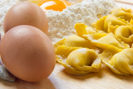Tortellini Bolognesi from emilia Romagna Italyの写真素材