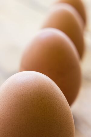 A close up view of same eggsの写真素材