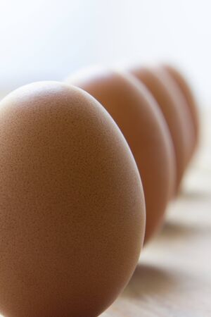 A close up view of same eggsの写真素材