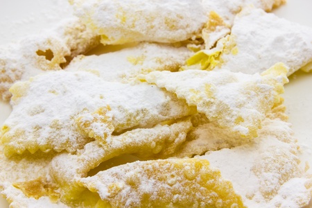Sfrappole di carnevale bolognesi from italyの写真素材