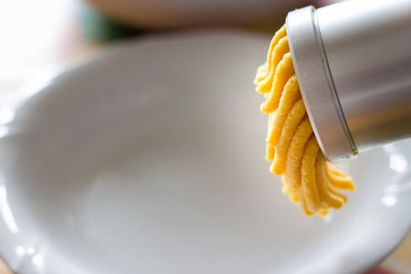 Passatelli from bologna Italyの写真素材
