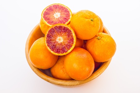 A close up view of same orangesの写真素材