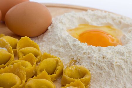 Tortellini Bolognesi from emilia Romagna Italyの写真素材
