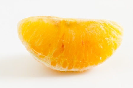 Close up view of same orange segmentsの写真素材