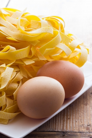True tagliatelle from Bologna italyの写真素材
