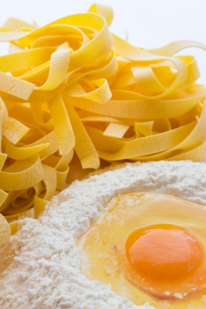 True tagliatelle from Bologna italyの写真素材
