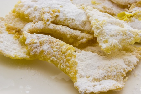 Sfrappole di carnevale bolognesi from italyの写真素材