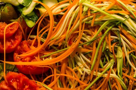 Mixed julien vegetablesの写真素材