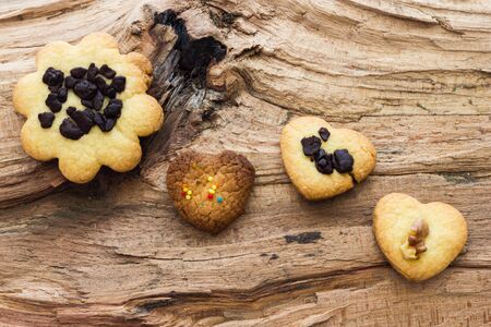 Close up view of home made cookiesの写真素材