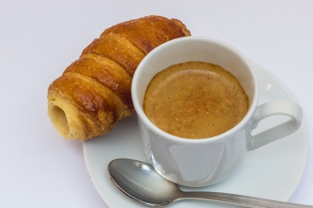 Strong and tasty Caffe' espresso from italyの写真素材