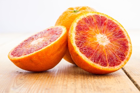 A close up view of same orangesの写真素材