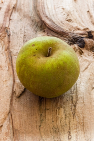 A close up view of an appleの写真素材