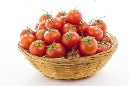 A bunch of ripe tomatoesの写真素材