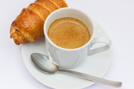 Strong and tasty Caffe' espresso from italyの写真素材