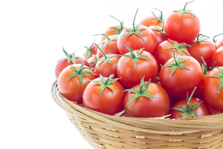 A bunch of ripe tomatoesの写真素材