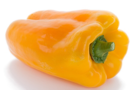A close up view of pepperoni with white backgroundの写真素材