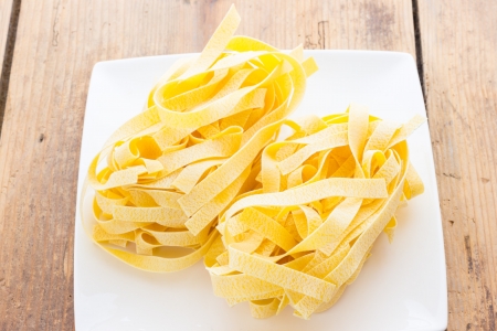 True tagliatelle from Bologna italyの写真素材