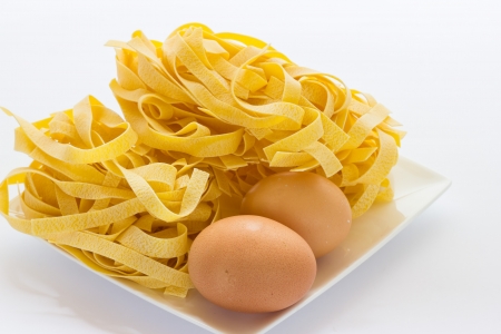 True tagliatelle from Bologna italyの写真素材