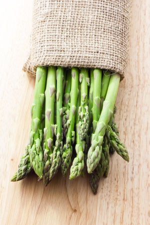 Close up view of same asparagusの写真素材