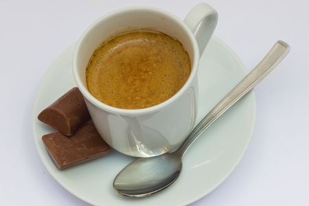 Strong and tasty Caffe' espresso from italyの写真素材
